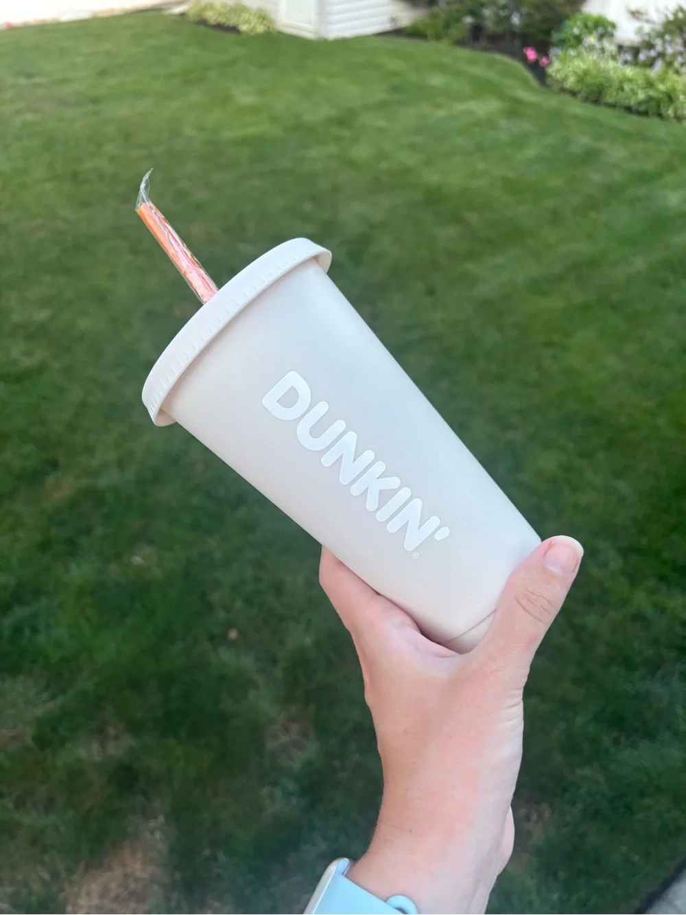 Parke x Dunkin’ tumbler in latte